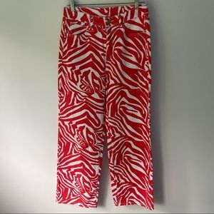 SHEIN Patterned Y2K Straight Leg Pants